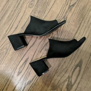 NWT Block Heel Mules